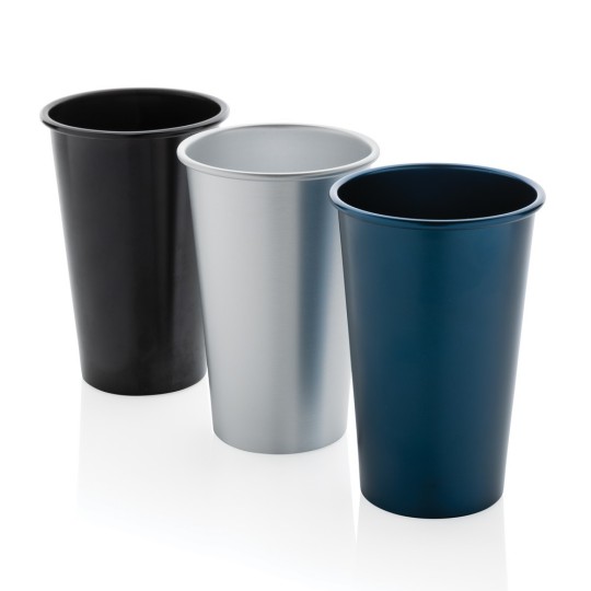 Lekki kubek podróżny 450 ml Alo, aluminium z recyklingu Lekki kubek podróżny 450 ml Alo, aluminium z recyklingu