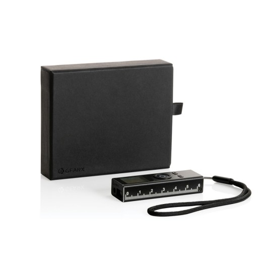 Dalmierz laserowy 30m Gear X, aluminium z recyklingu