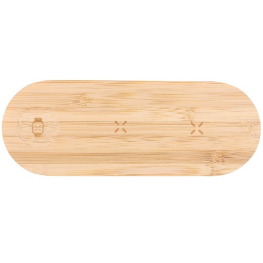Bambusowa ładowarka bezprzewodowa 15W, 3 w 1