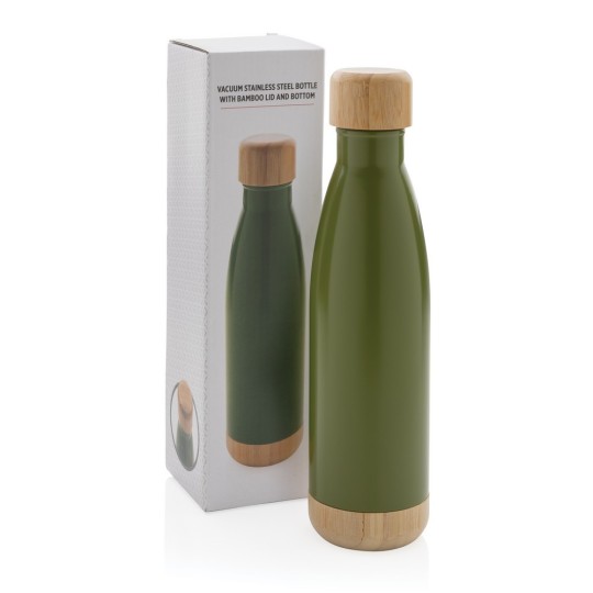 Butelka termiczna 510 ml, bambusowy element Butelka termiczna 510 ml, bambusowy element