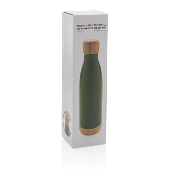 Butelka termiczna 510 ml, bambusowy element Butelka termiczna 510 ml, bambusowy element