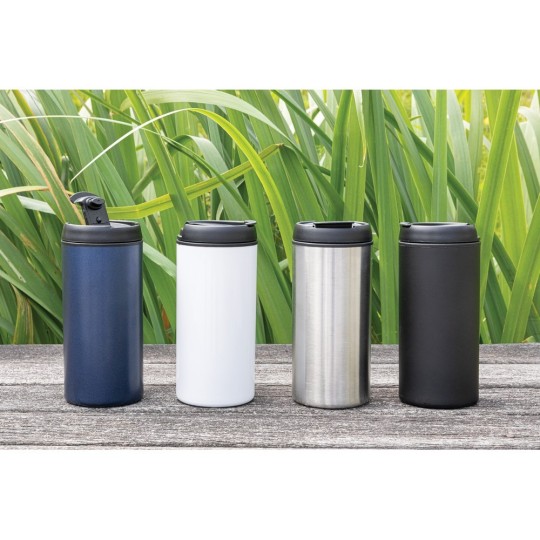 Kubek podróżny 300 ml Metro ze stali nierdzewnej z recyklingu Kubek podróżny 300 ml Metro ze stali nierdzewnej z recyklingu