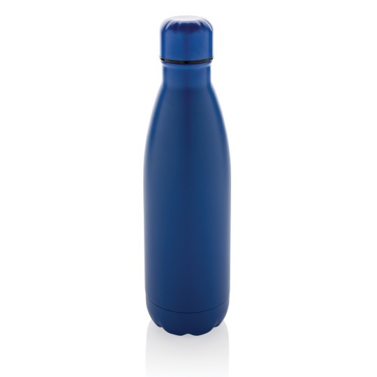Butelka sportowa 500 ml Eureka, stal nierdzewna z recyklingu Butelka sportowa 500 ml Eureka, stal nierdzewna z recyklingu
