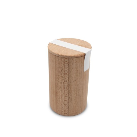 Drewniana doniczka, nasiona bazylii i ziemia | Dottie