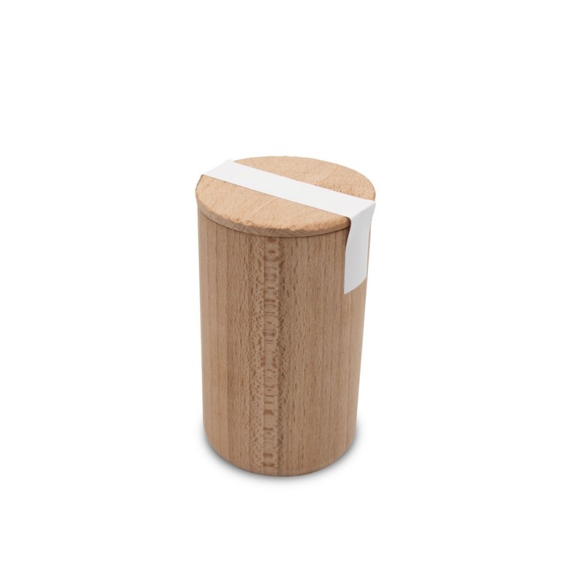 Drewniana doniczka, nasiona bazylii i ziemia | Dottie