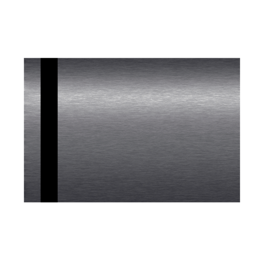 Laminat grawerski 1,5 mm  srebrny szczotkowany przyciemniany/czarny dedykowany do obróbki laserami CO2