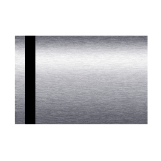 Laminat grawerski 1,5 mm  srebrny szczotkowany/czarny dedykowany do obróbki laserami CO2