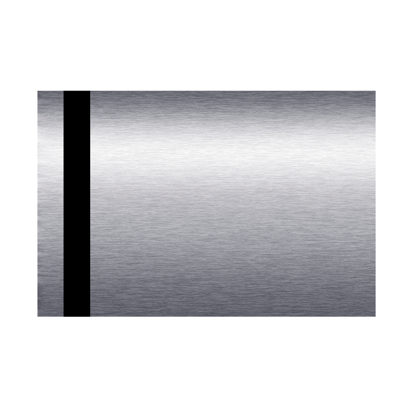 Laminat grawerski 1,5 mm  srebrny szczotkowany/czarny dedykowany do obróbki laserami CO2