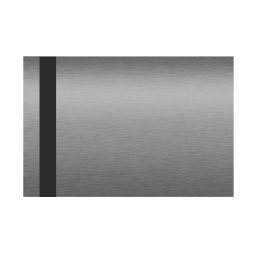 Folia grawerska jednostronna srebrna szczotkowana/czarny, 610x305mm.