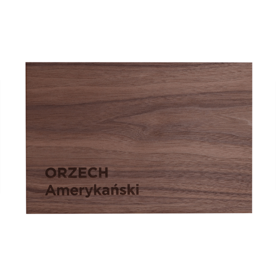 Drewno fornirowane, orzech amerykański, grubość 3-3.4 mm