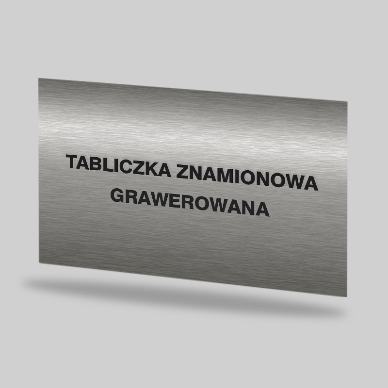Tabliczki znamionowe/naklejki z folii grawerskiej