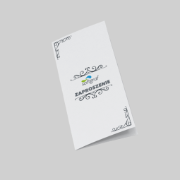 Zaproszenie Standardowe, składane 2xDL, 25 sztuk, 2x99x210mm