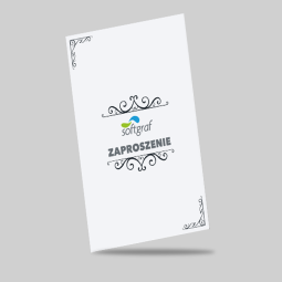 Zaproszenie Standardowe DL, 25 sztuk, 99x210mm