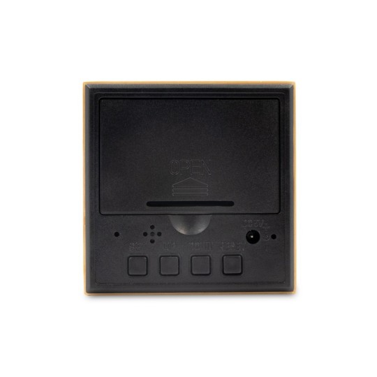 Bambusowy zegar na biurko z alarmem | Katherine