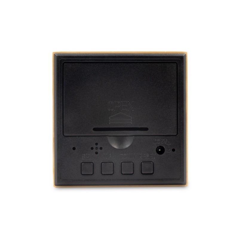 Bambusowy zegar na biurko z alarmem | Katherine