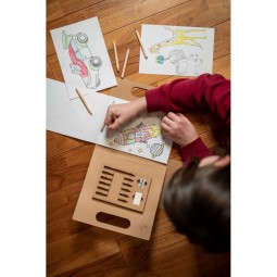 Zestaw do kolorowania, kredki, temperówka, gumka | Legend