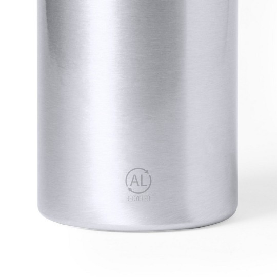 Butelka sportowa 400 ml z aluminium z recyklingu, z karabińczykiem Butelka sportowa 400 ml z aluminium z recyklingu, z karabińczykiem