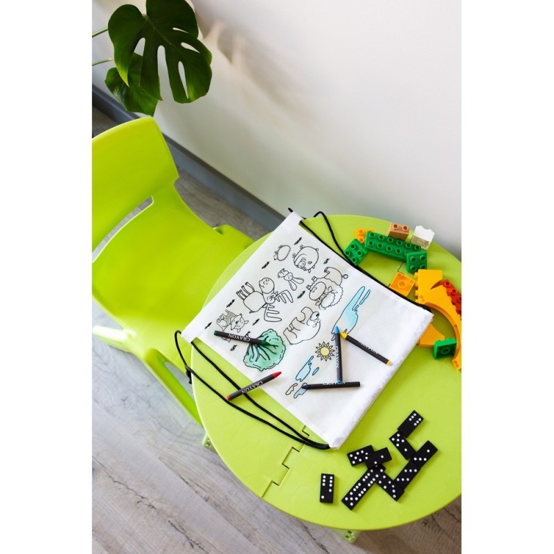 Worek ze sznurkiem do kolorowania, kredki | Brody