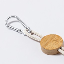 Kabel do ładowania ze słomy pszenicznej i bawełny z karabińczykiem, bambusowy element